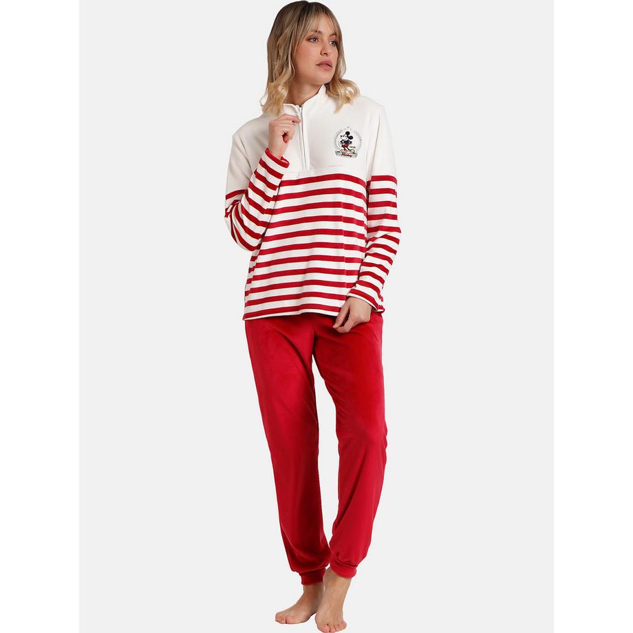 Pyjama Outfit Hose Top Langarm Velvet King Mickey Disney