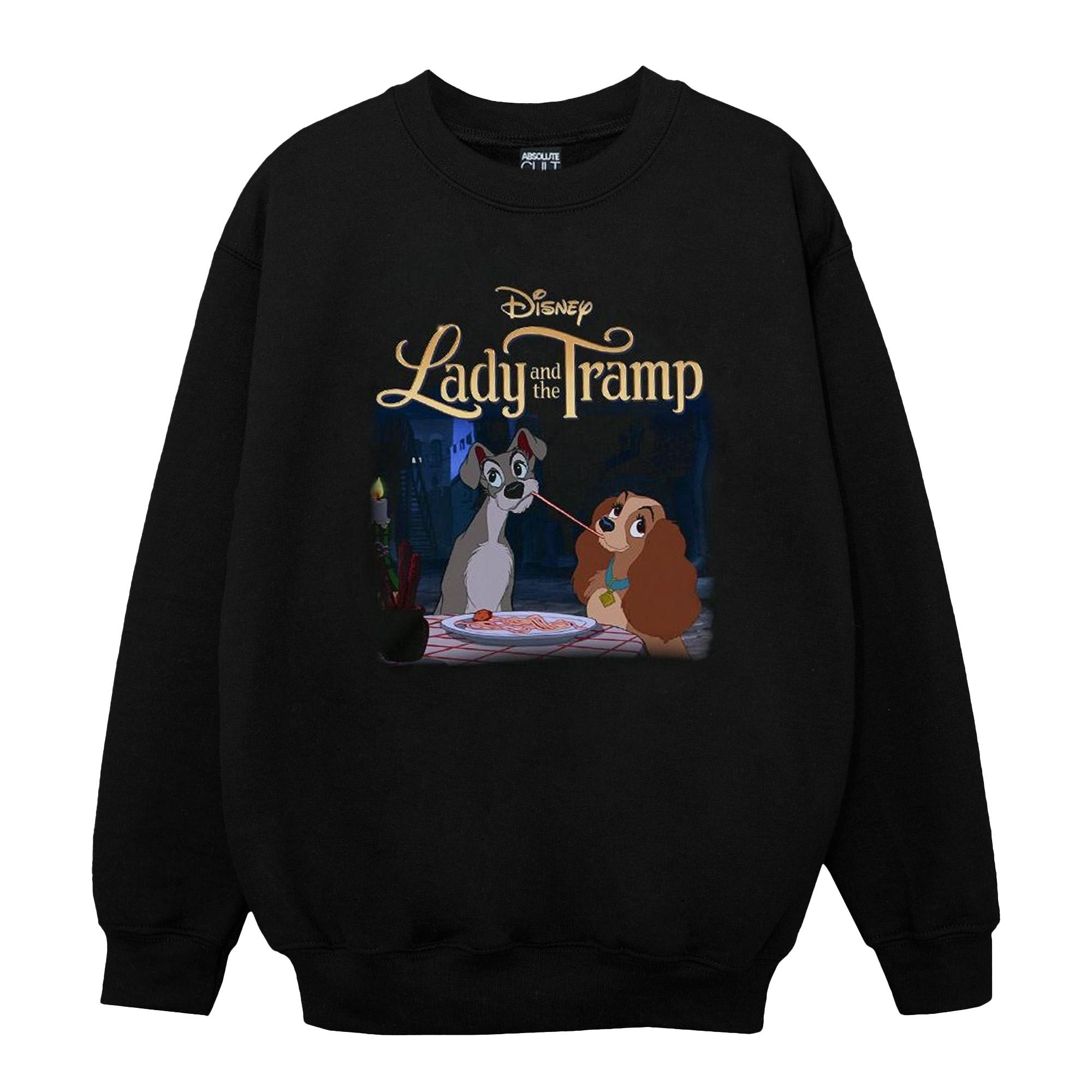 Image of Lady And The Tramp Homage Sweatshirt Unisex Schwarz 152-158