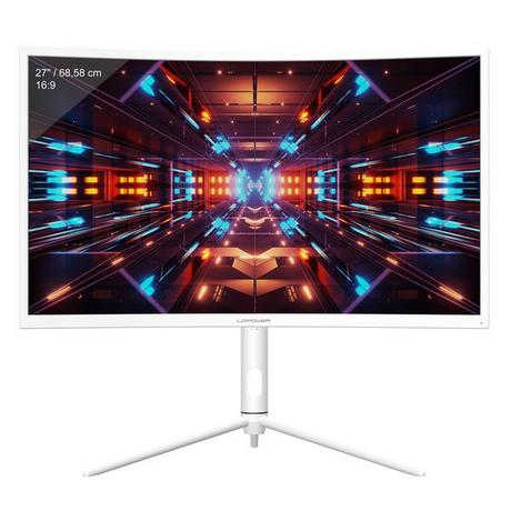 LC-POWER  LC-M27-QHD-240-C-K Computerbildschirm 68,6 cm (27") 2560 x 1440 Pixel Quad HD Weiß 