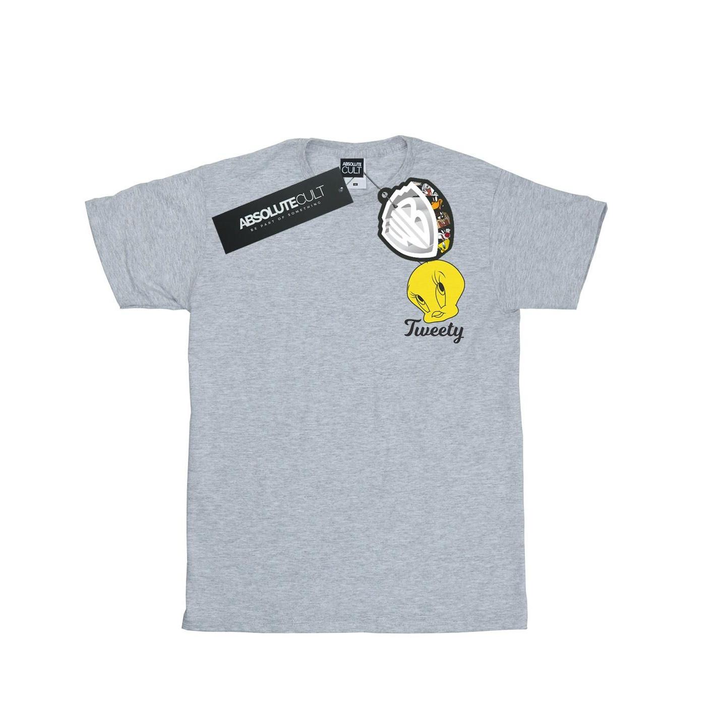 Image of Tweety Pie Head Tshirt Herren Grau L