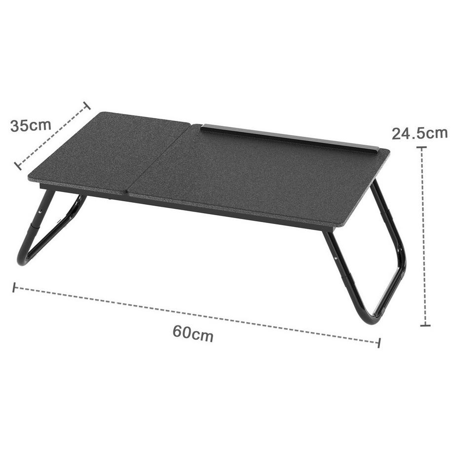 Intirilife Intirilife Table d'ordinateur portable pliable et réglable en hauteur  