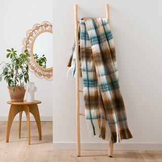 La Redoute Intérieurs Armand Karierte Decke mit Fransen  