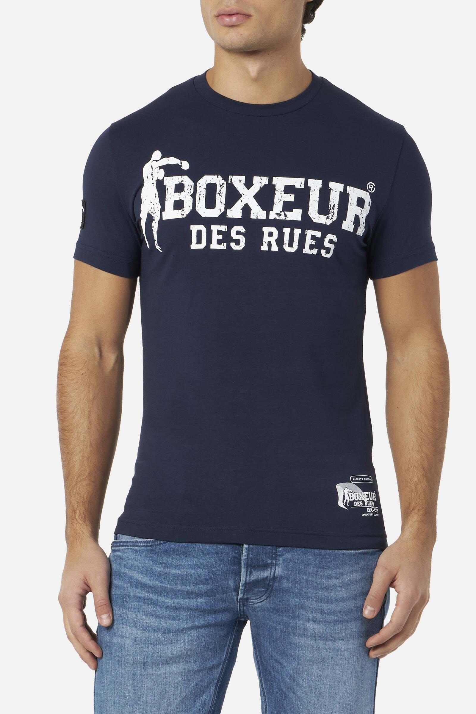BOXEUR DES RUES Camiseta Icónica Blanca Y Dorada, White-gold, XL