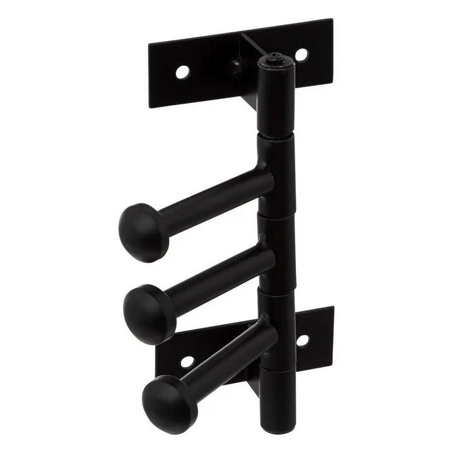 5five Appendiabiti da parete - ganci girevoli - nero  