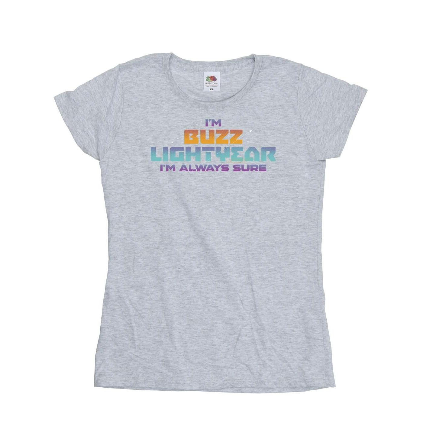Image of Lightyear Always Sure Text Tshirt Damen Grau M