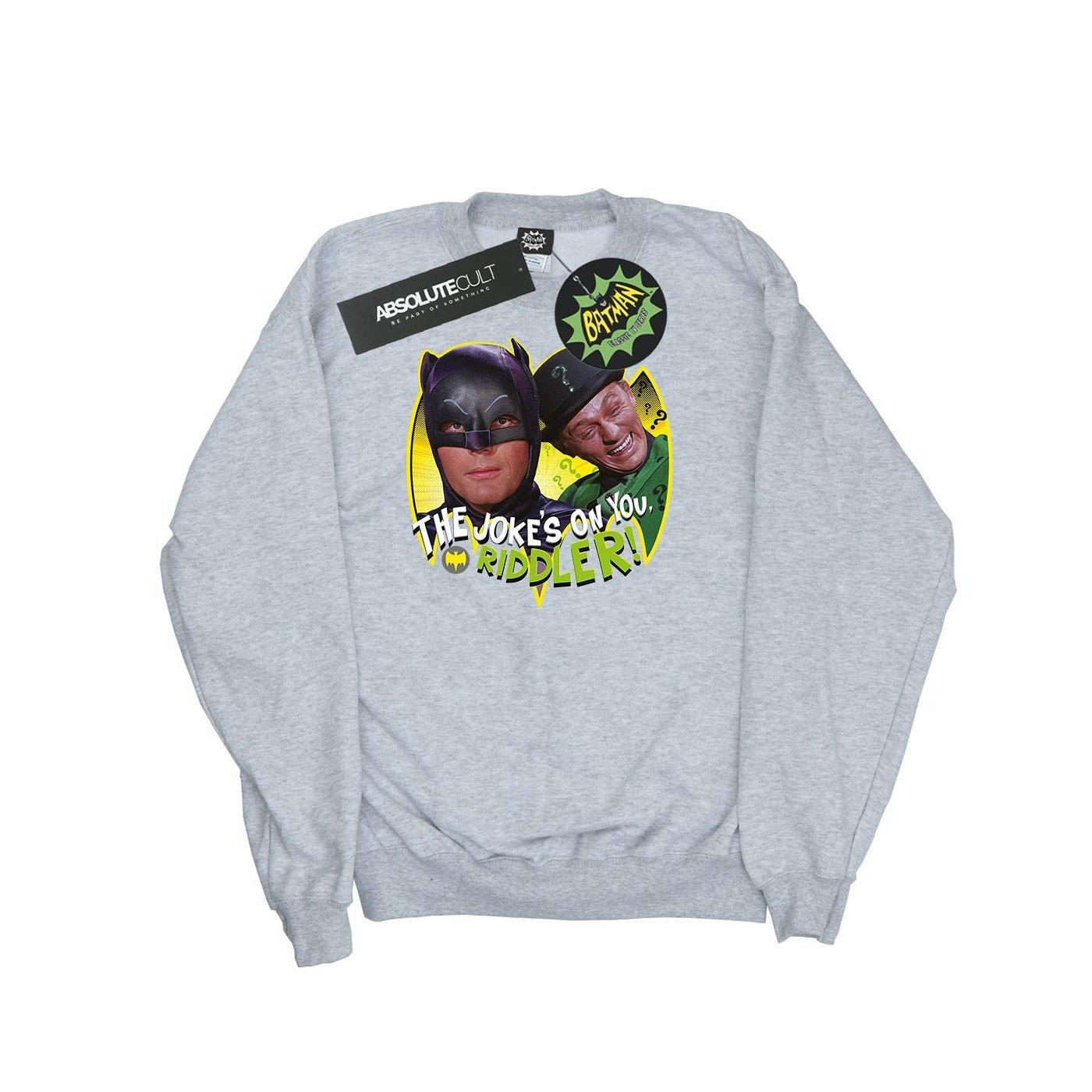 Image of Batman Tv Series The Riddler Joke Sweatshirt Damen Grau S