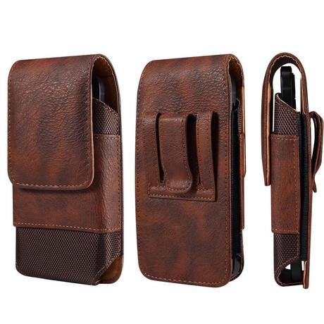 Cover-Discount  Borsa da cintura in pelle e nylon nero / M 
