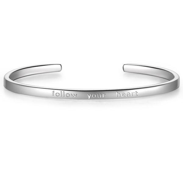 Glanzstücke München  Femme Bracelet en argent follow your heart 