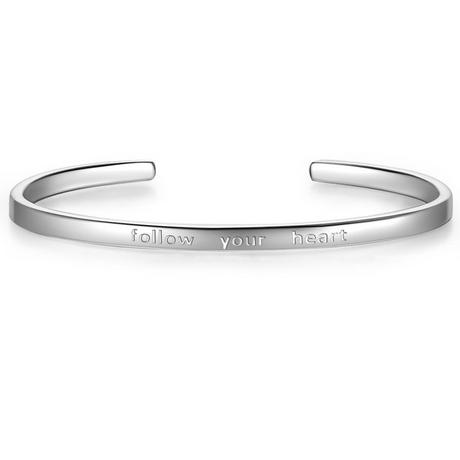 Glanzstücke München  Femme Bracelet en argent follow your heart 