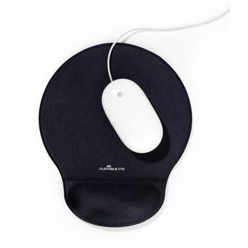 Durable MOUSE PAD ERGOTOP GEL - 5748 Tappetino per il mouse con inserto in gel per polso Nero (L x A x P) 260 x 26 x 23