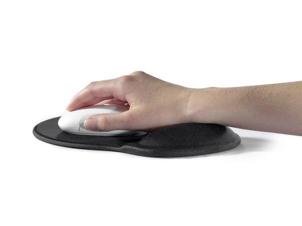 DURABLE  Durable MOUSE PAD ERGOTOP GEL - 5748 Tappetino per il mouse con inserto in gel per polso Nero (L x A x P) 260 x 26 x 23 