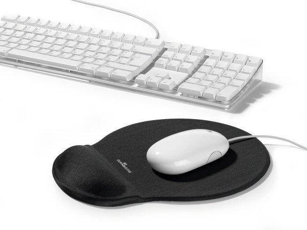 DURABLE  Durable MOUSE PAD ERGOTOP GEL - 5748 Tappetino per il mouse con inserto in gel per polso Nero (L x A x P) 260 x 26 x 23 