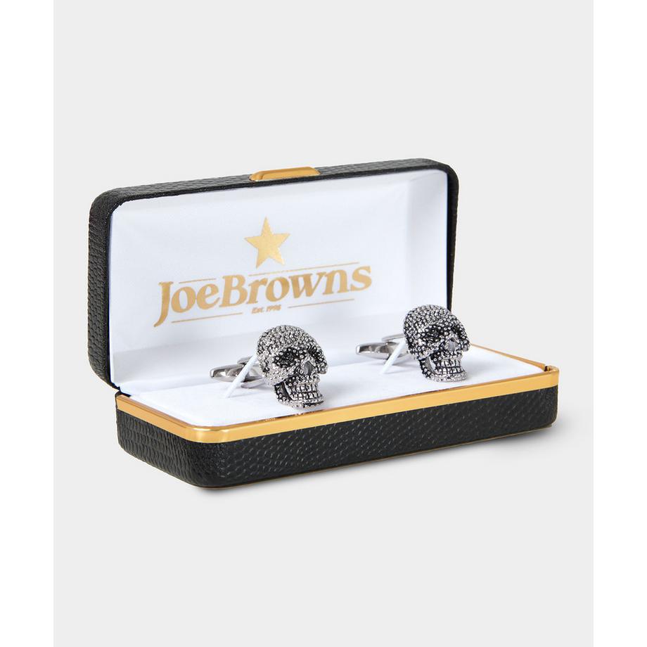 Joe Browns  Diamantierte Totenkopf Manschettenknöpfe 