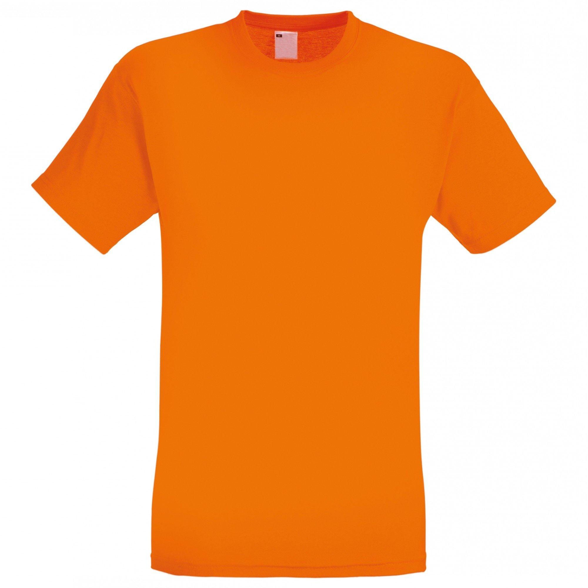 Image of Kurzarm Freizeit Tshirt Herren Orange XL