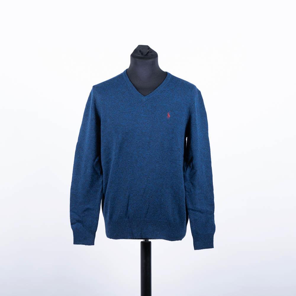 Image of Slim-fit Pullover Mit V-ausschnitt Unisex Marine L