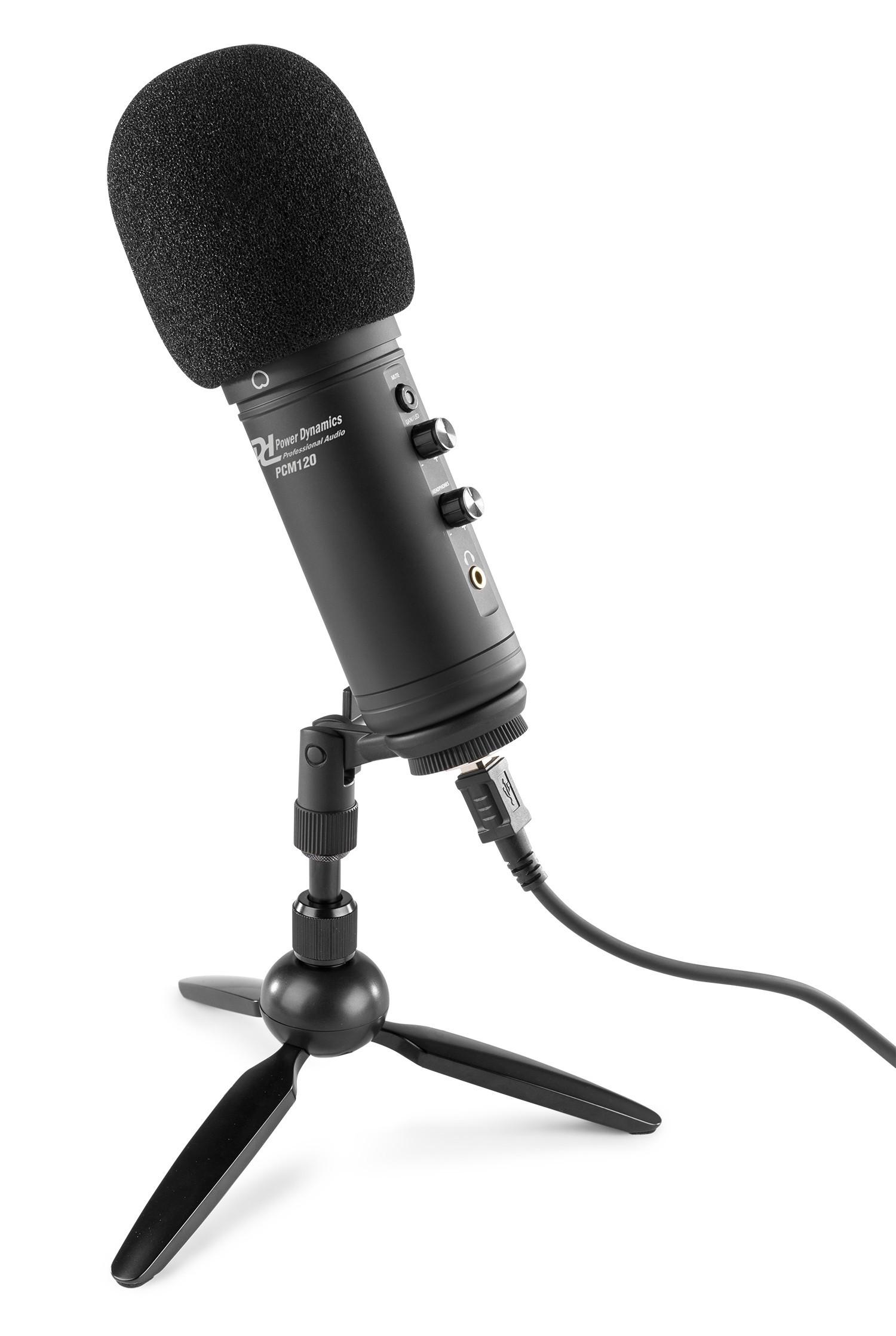 Power Dynamics  Power Dynamics PCM120 Noir Microphone de table 