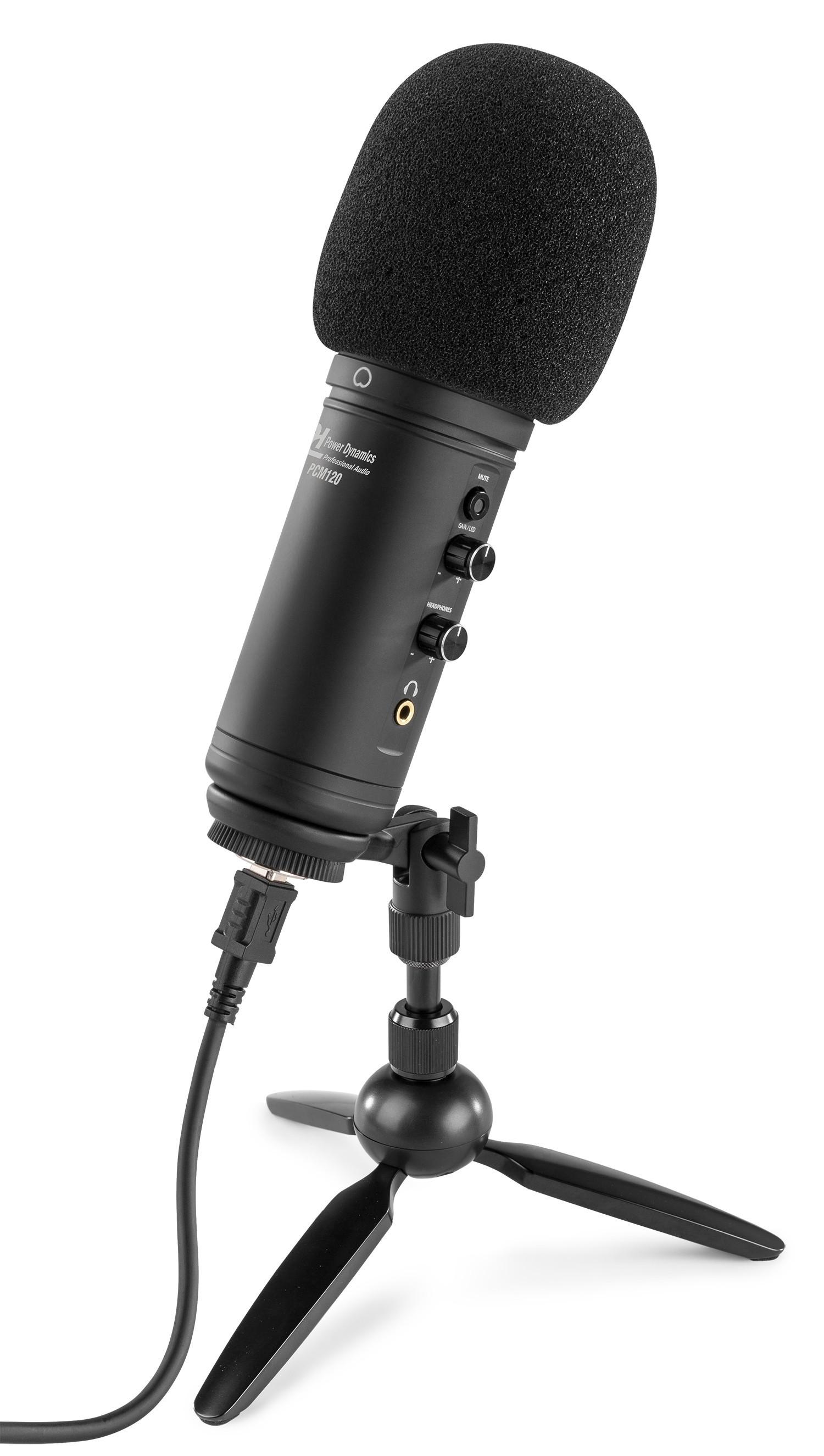 Power Dynamics  Power Dynamics PCM120 Noir Microphone de table 