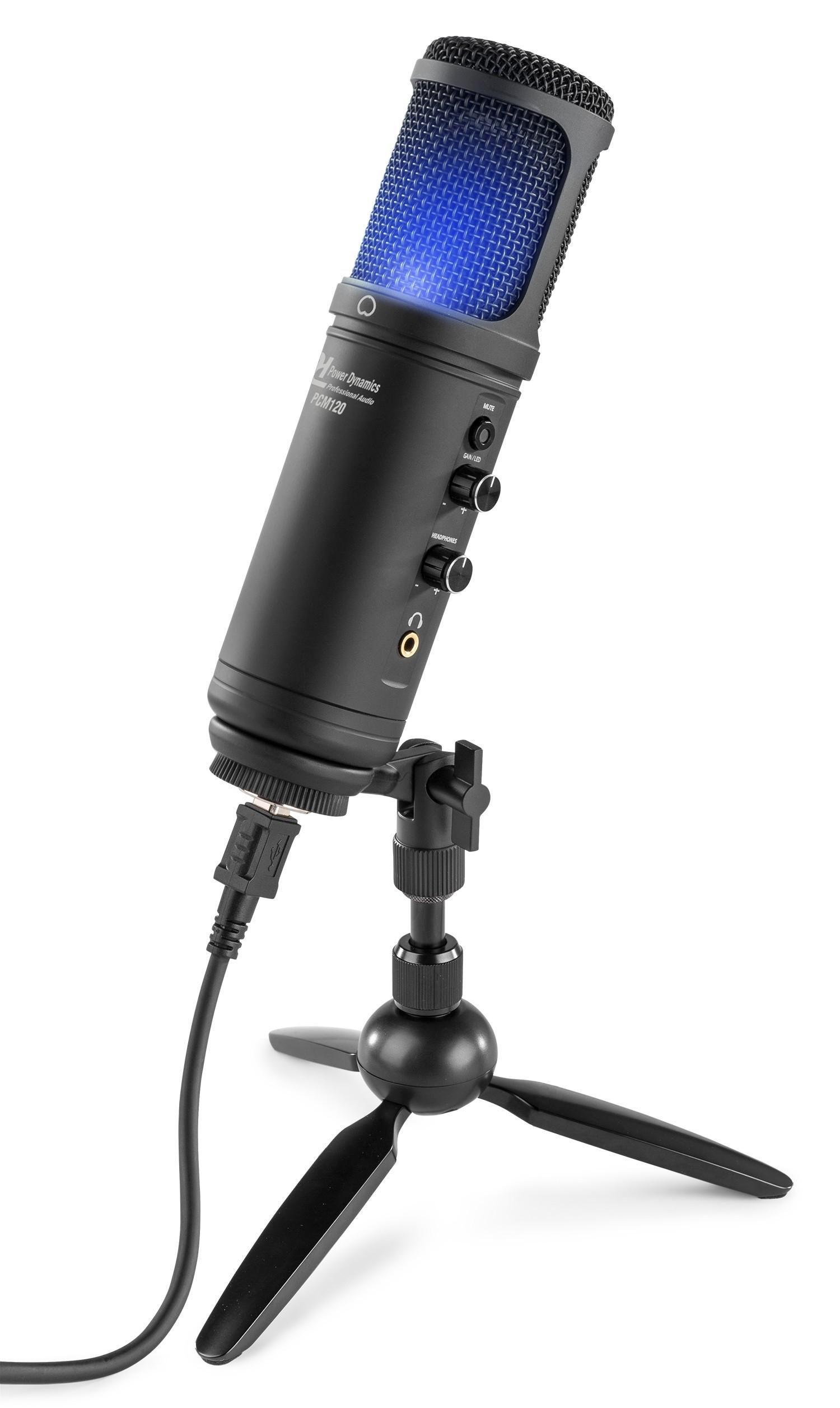 Power Dynamics  Power Dynamics PCM120 Noir Microphone de table 