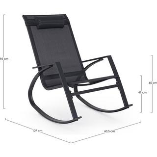 mutoni Chaise à bascule Demid anthracite  