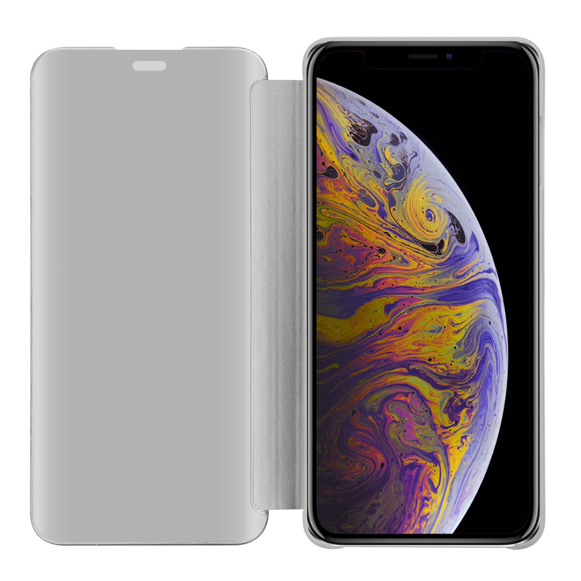 Cadorabo  Hülle für Apple iPhone XS MAX Spiegel Standfunktion 360 Grad Schutz 