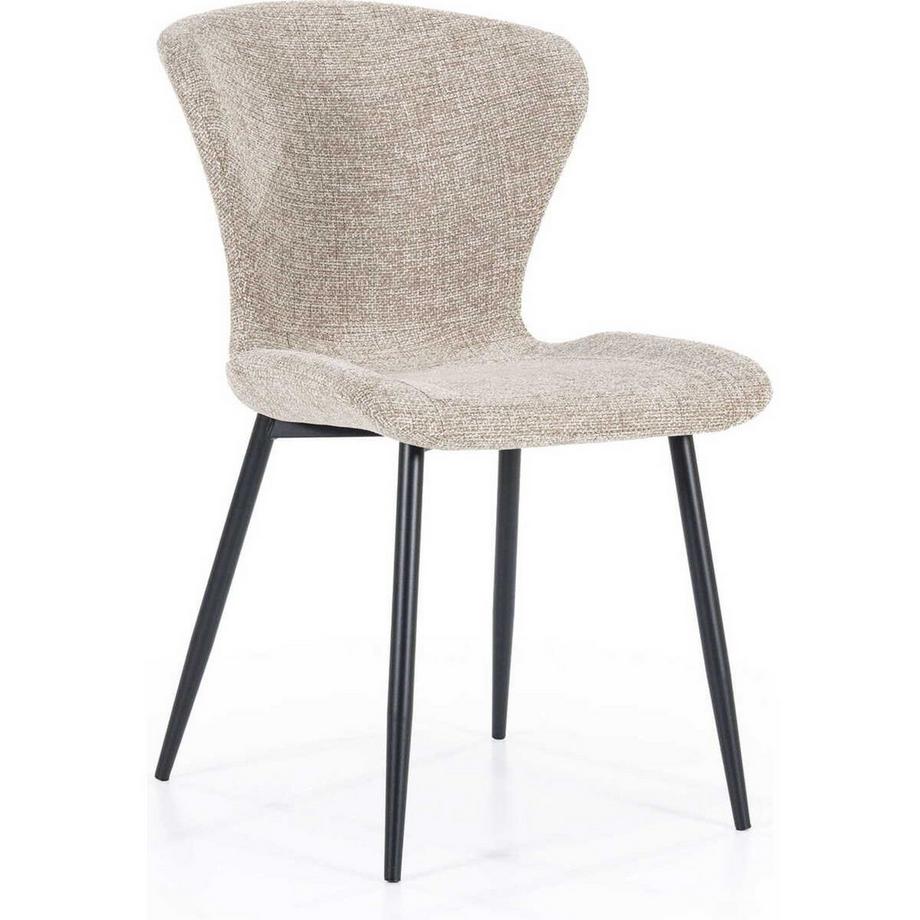 mutoni Sedia da pranzo Spinner taupe  