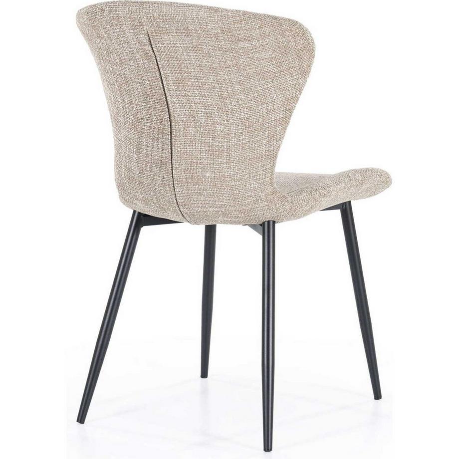 mutoni Sedia da pranzo Spinner taupe  