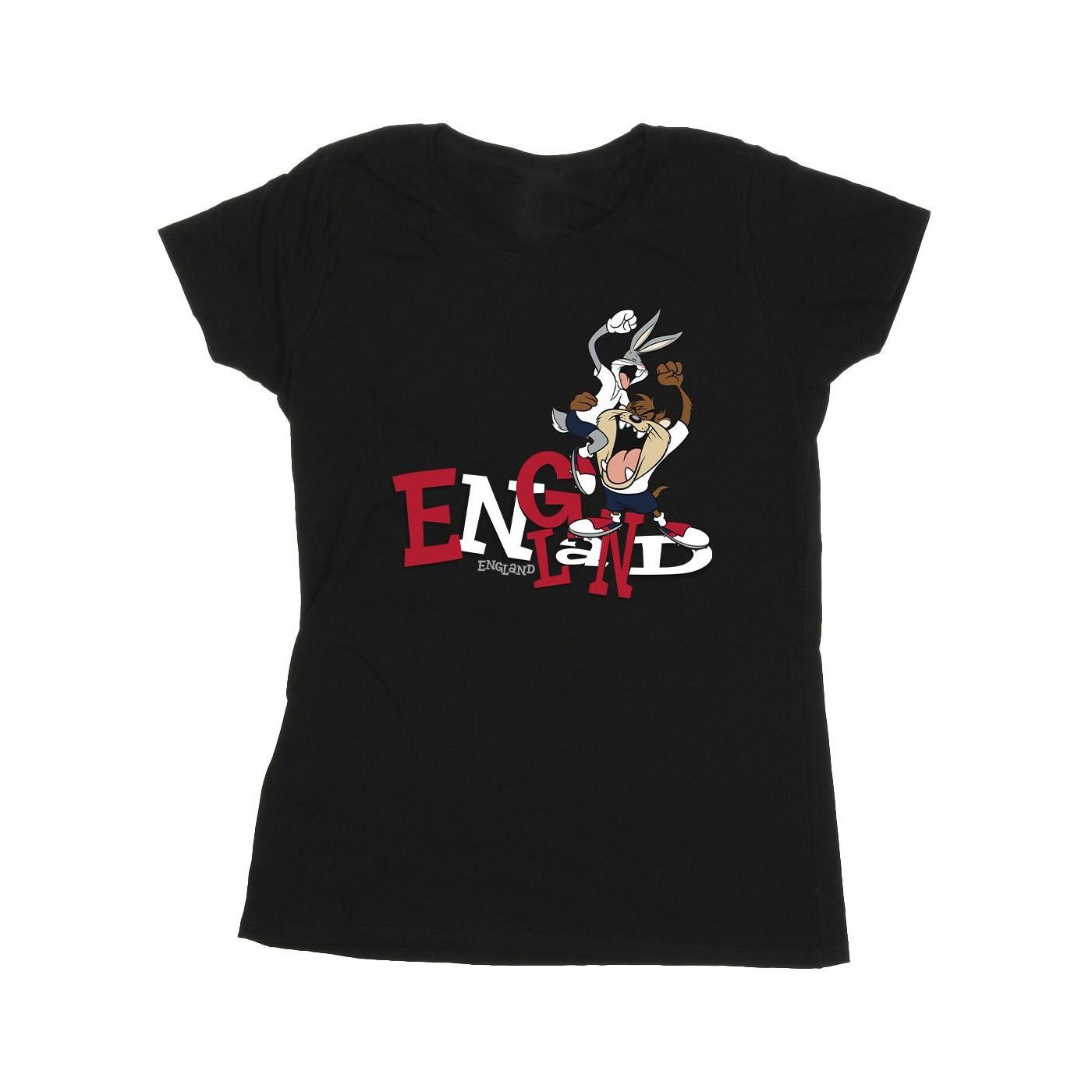 Image of Bugs & Taz England Tshirt Damen Schwarz L