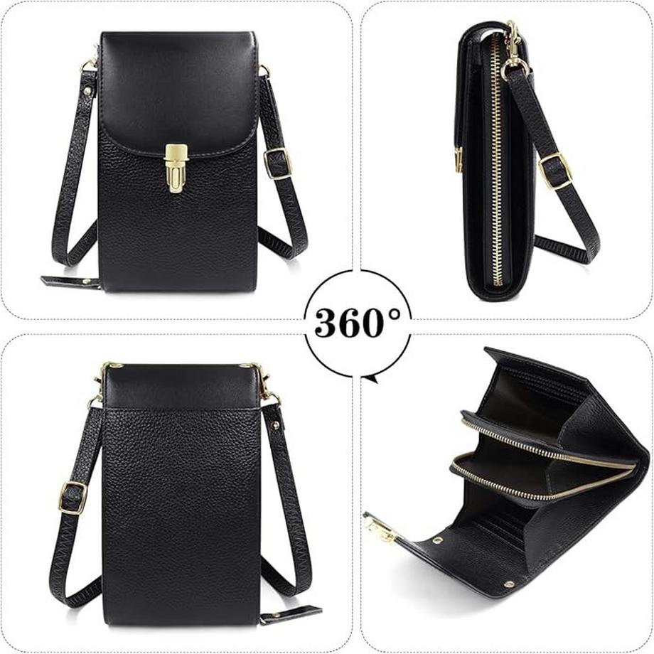 Only-bags.store Handytasche mit 8 Kartenfächer Umhängetasche  