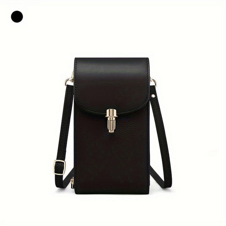 Handytasche aus echtem Leder, Umhängetasche, Umhängetasche, 8 Kartenfächer