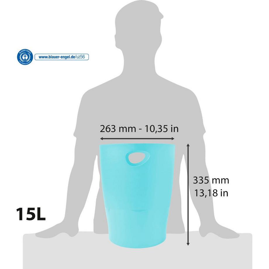 Exacompta Cestino gettacarte Ecobin Aquarel  