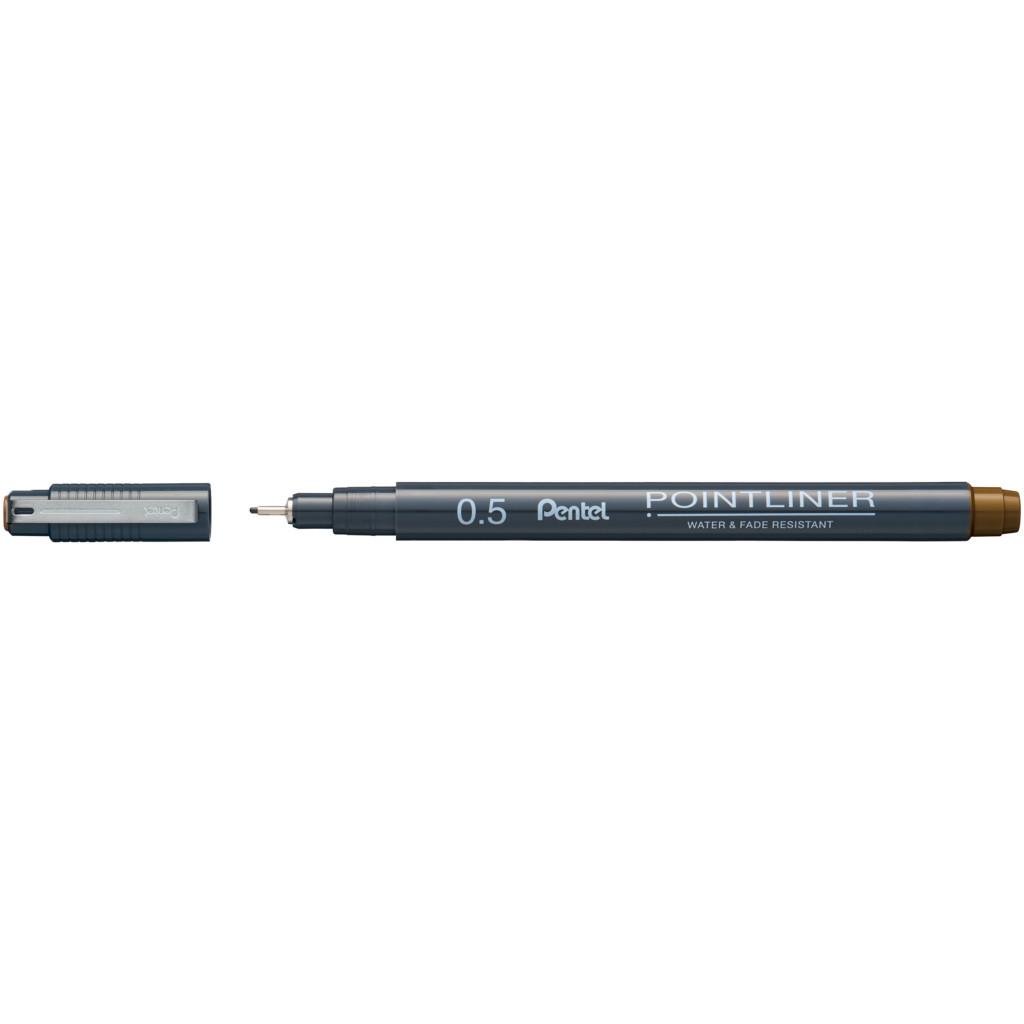 Pentel  Pentel S20P-5SP stylo à bille Sepia Fin 1 pièce(s) 