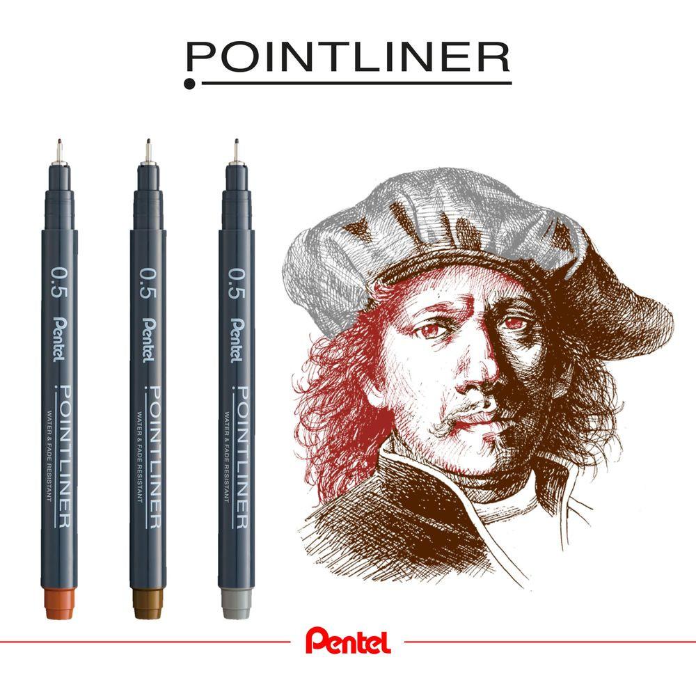 Image of S20P-5SP Kugelschreiber Sepia Stick-Kugelschreiber Fein 1 Stück(e) Schwarz