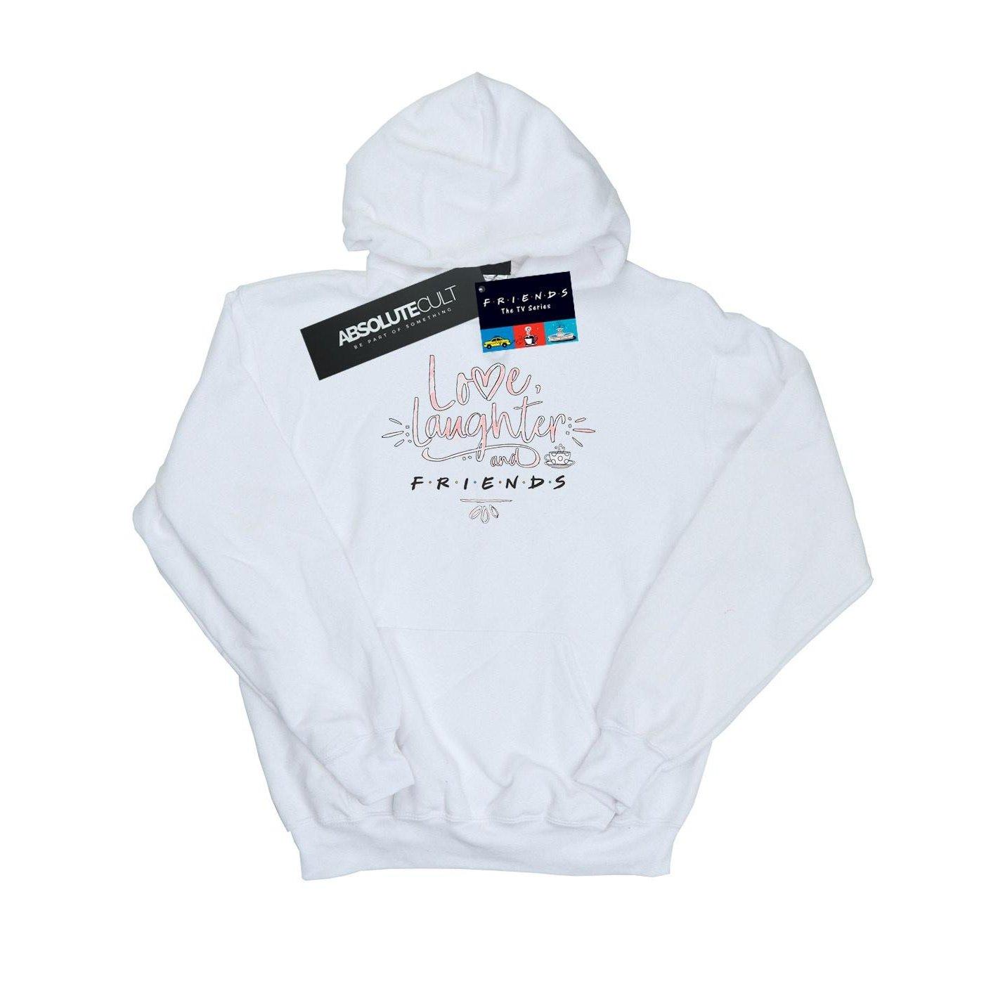 Image of Love Laughter Kapuzenpullover Damen Weiss XL
