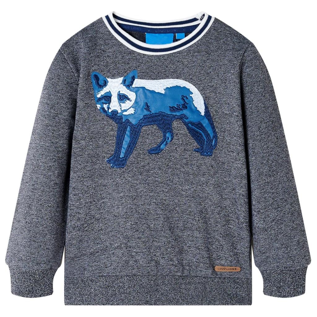 Image of Kinder Sweatshirt Baumwolle Jungen Grau 140