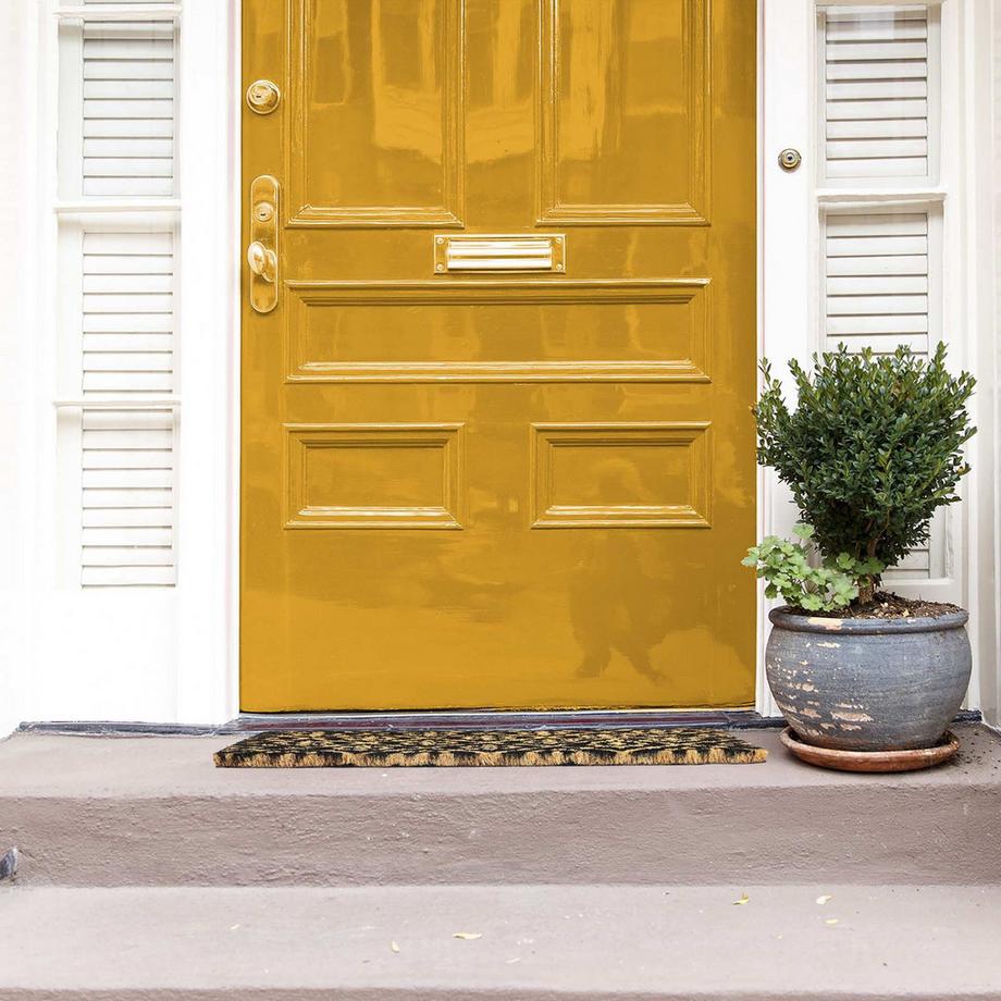 B2X Fußmatte aus Kokosfaser mit Blumenmuster  