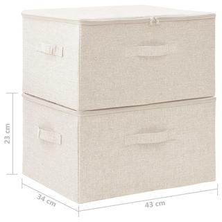 VidaXL Boîte de rangement tissu  