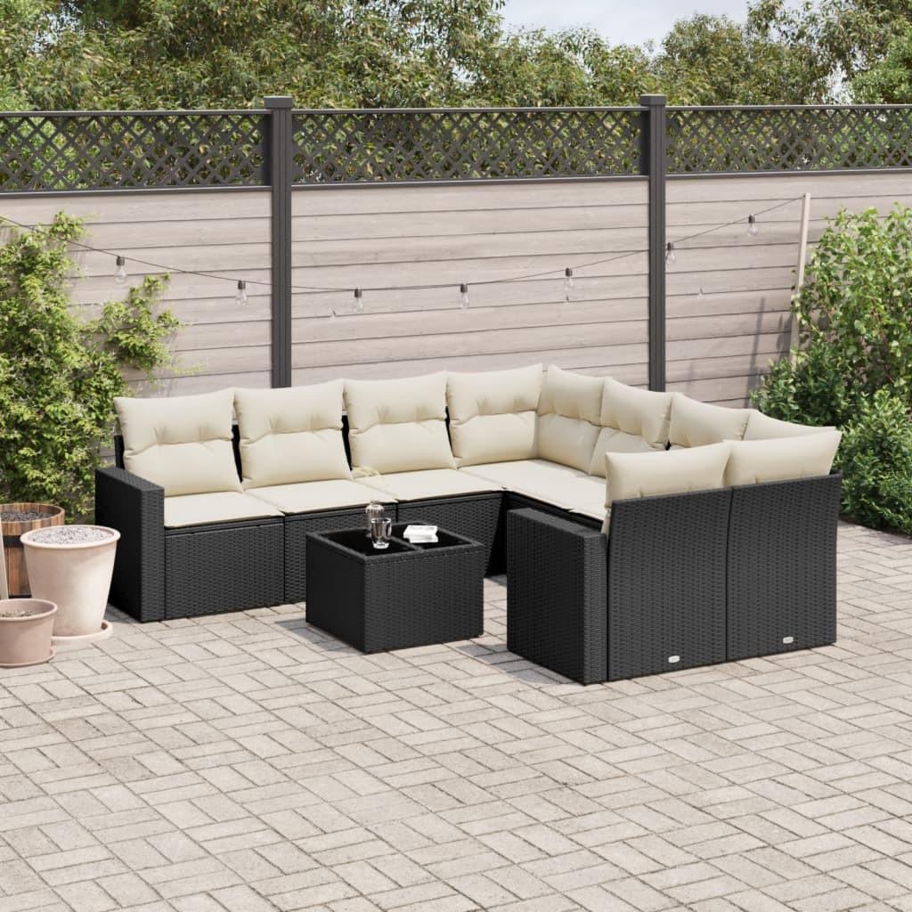 VidaXL set divano da giardino Polirattan  