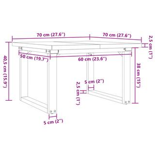 VidaXL Couchtisch kiefernholz  