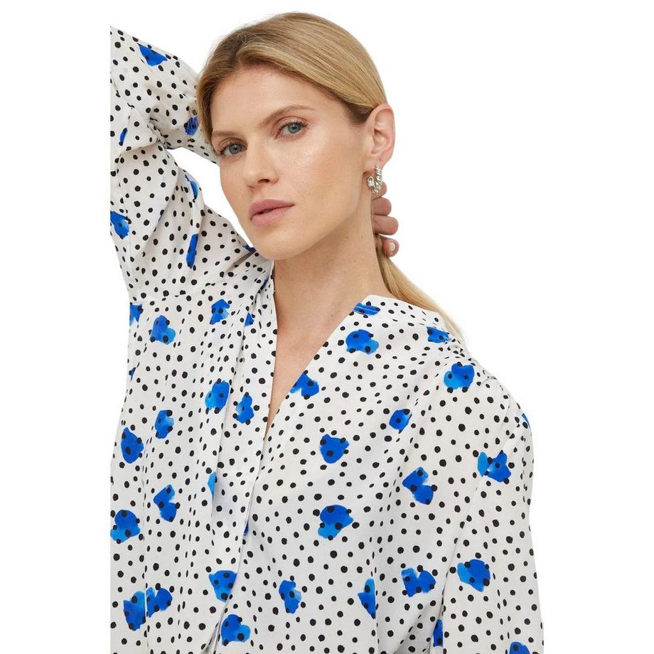 BOSS  Blouse Manches Longues Motiftyle À Pois 