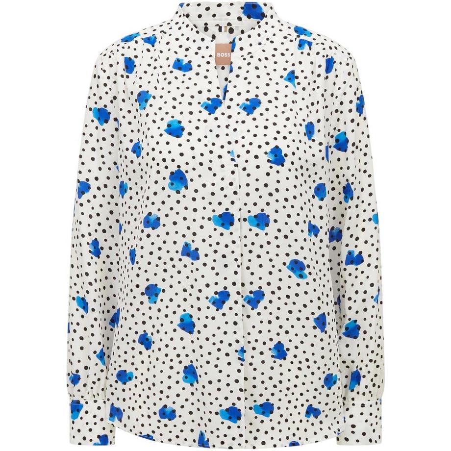 Blouse Manches Longues Motiftyle À Pois