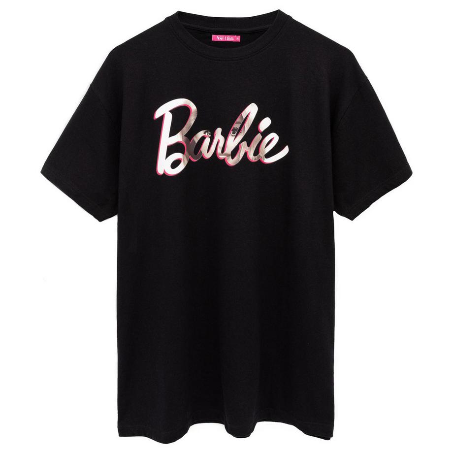 Barbie Logo Print T-Shirt Oversize  