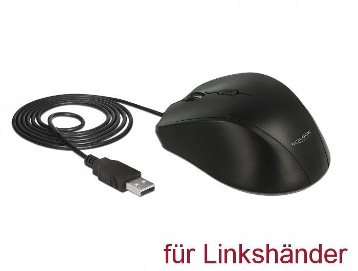 DeLock  Ergonomische Maus 12548 für Linkshänder 