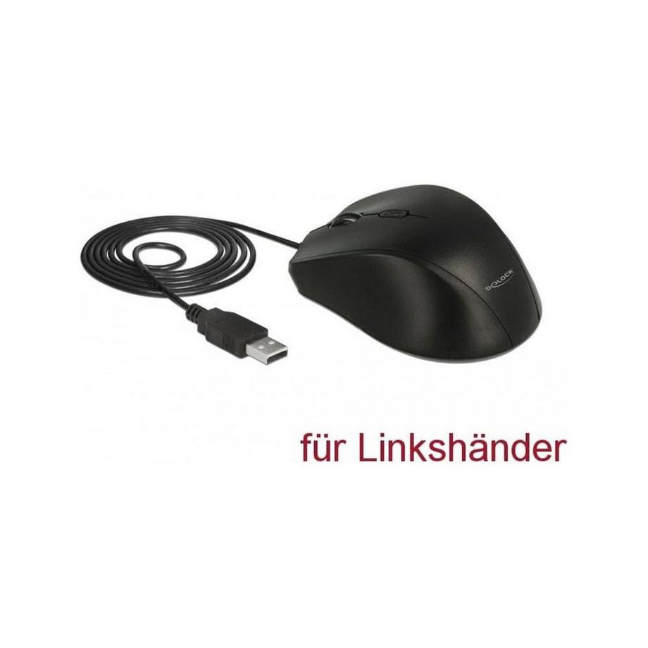 DeLock  Ergonomische Maus 12548 für Linkshänder 