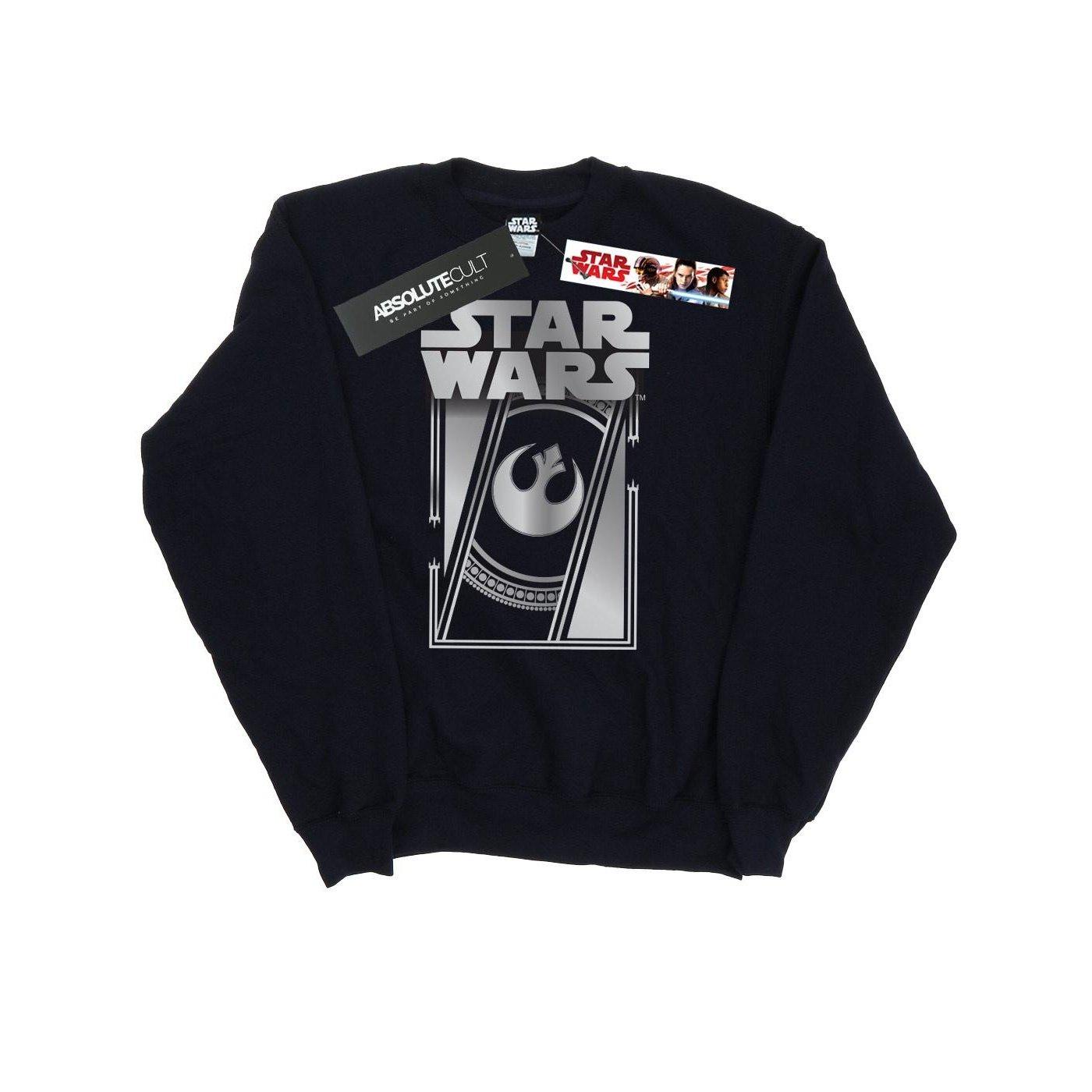 Image of The Last Jedi Frame Metallic Sweatshirt Damen Schwarz S