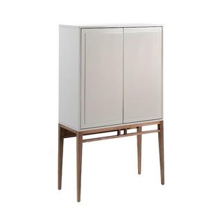 ANGEL CERDA Buffet haut beige et noyer  