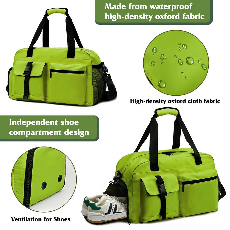 Only-bags.store Sport Duffel Tasche mit Schuhfach und Belüftung  