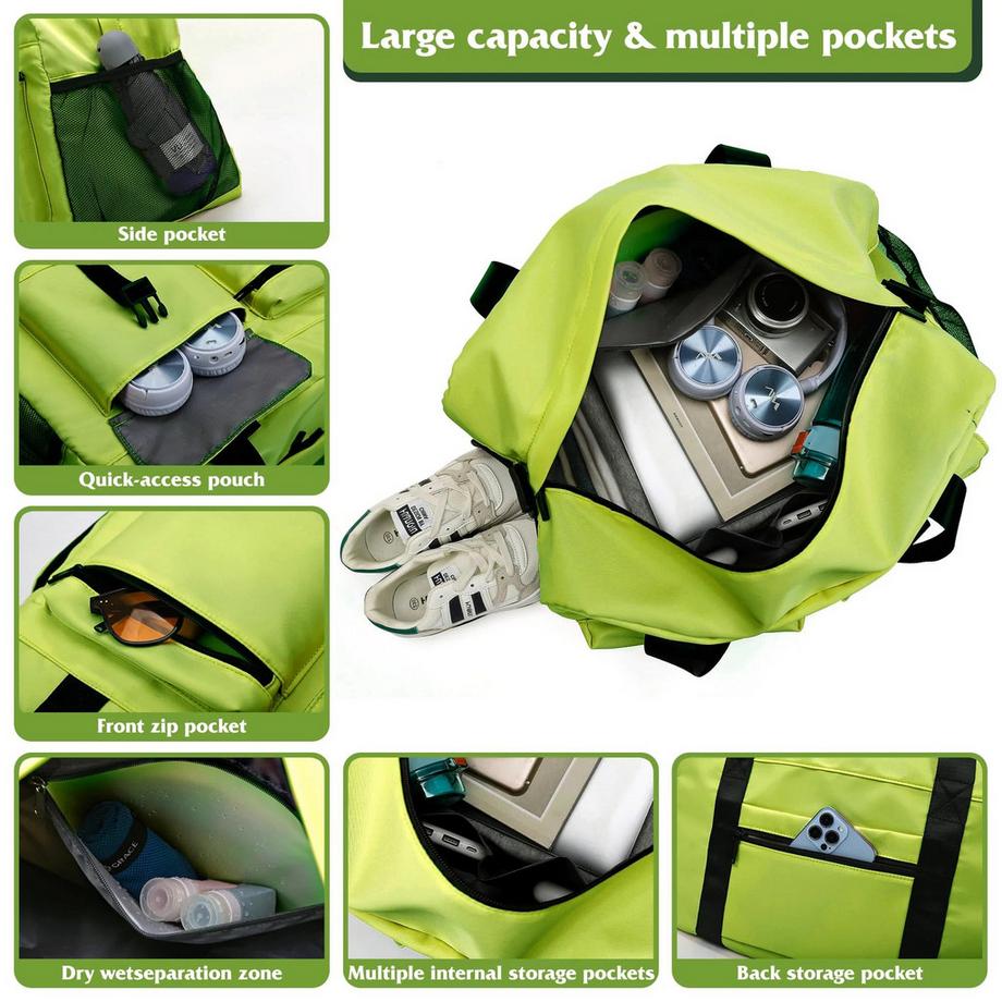 Only-bags.store Sport Duffel Tasche mit Schuhfach und Belüftung  