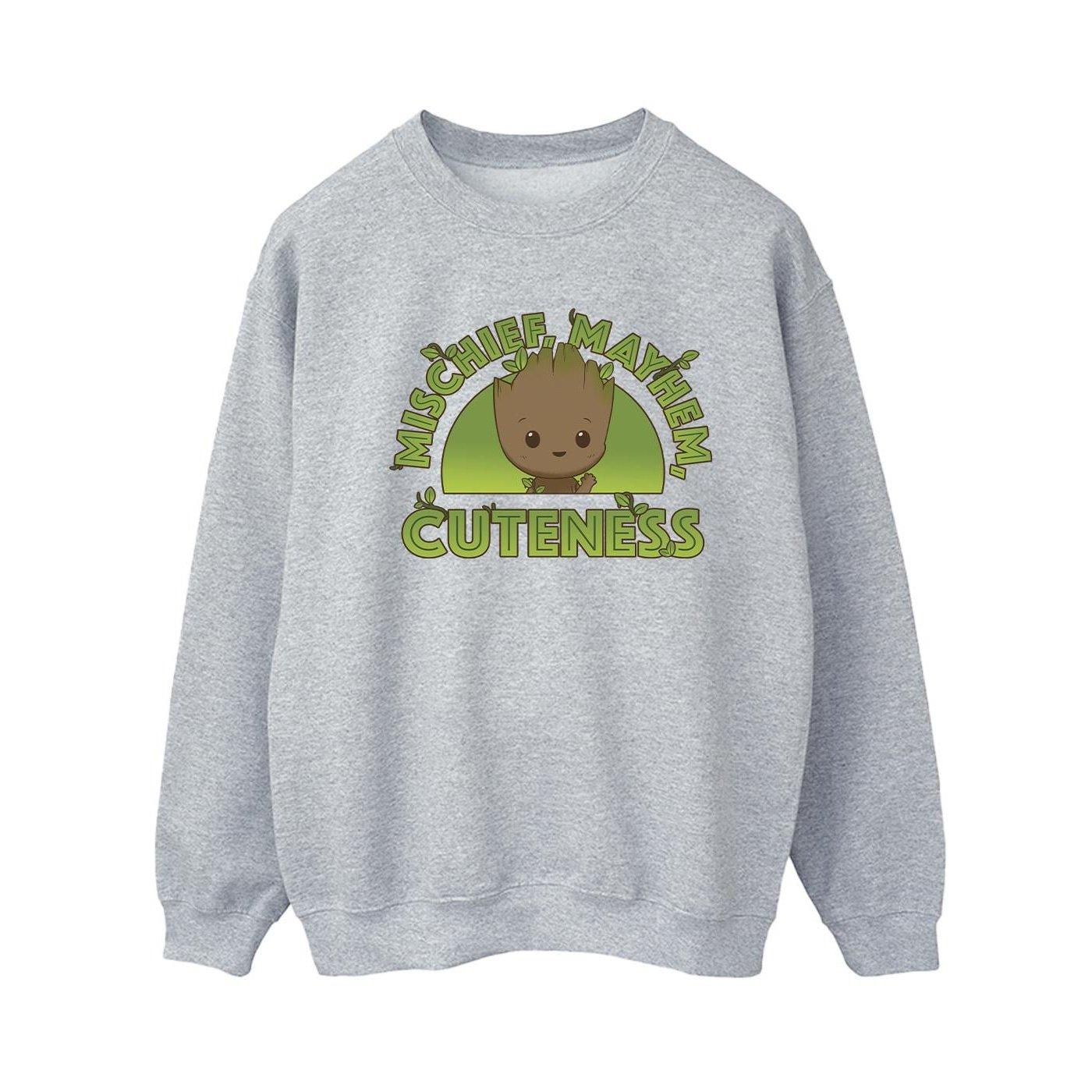 Image of I Am Groot Mischief Mayhem Sweatshirt Damen Grau M