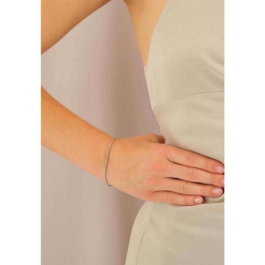 MUAU Schmuck  Bracelet en or blanc 750 diamants 0,59ct. 17cm serti à  4 poignées 