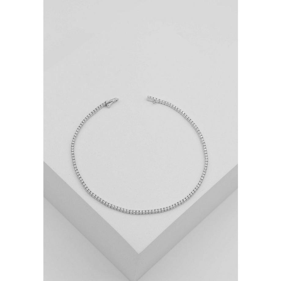 MUAU Schmuck  Bracelet en or blanc 750 diamants 0,59ct. 17cm serti à  4 poignées 